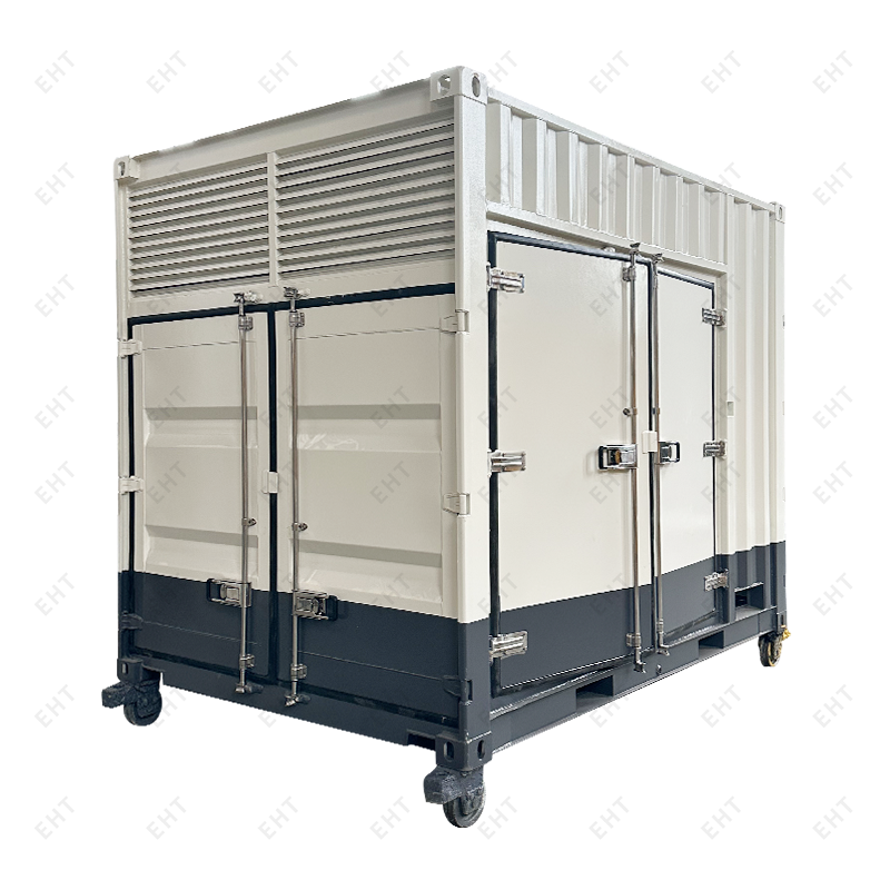 Vlastná skriňa vzduchového kompresora s dĺžkou 12 stôp so systémom zberu oleja a vody