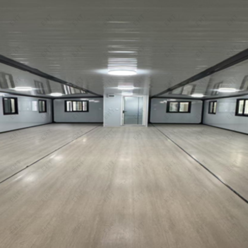 40 stôp Dvojkrídlový rozšíriteľný kontajnerový dom Prefabrikovaná modulárna obytná jednotka